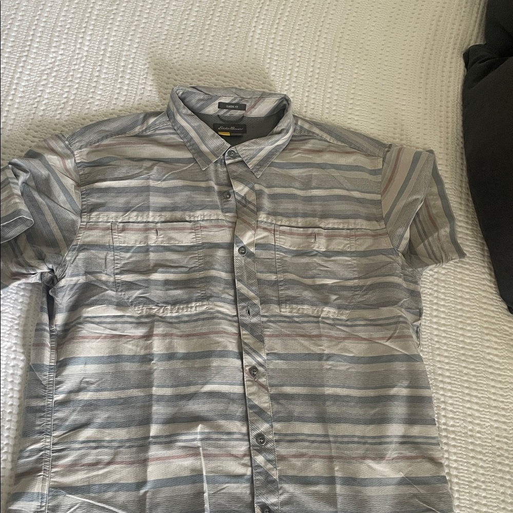 Eddie Bauer Classic Fit Striped Shirt